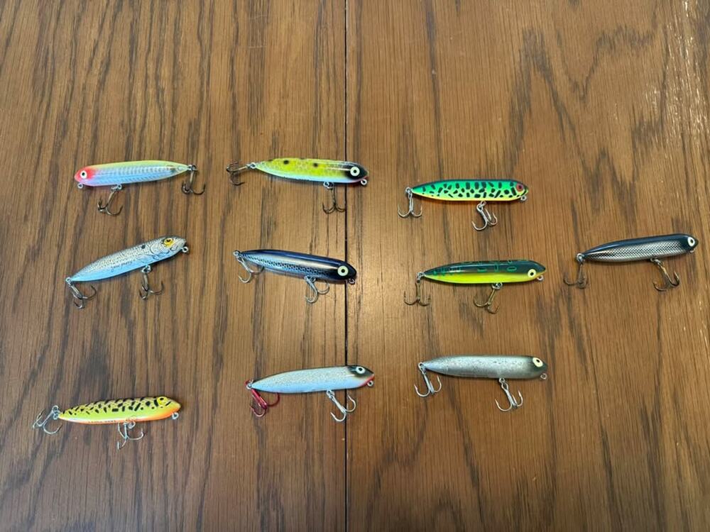 Lot of 10 Heddon Zara Puppy Fishing Lures